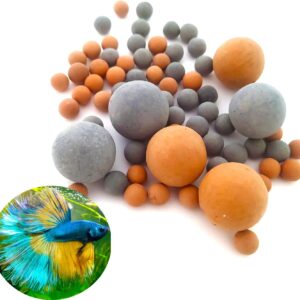 通用 Tourmaline Balls for Betta Fish Tank Accessories.Shrimp Mineral Freshwater Aquarium Tank.Mineral Supplement Substrate,Water Conditioner for Freshwater Shrimp etc