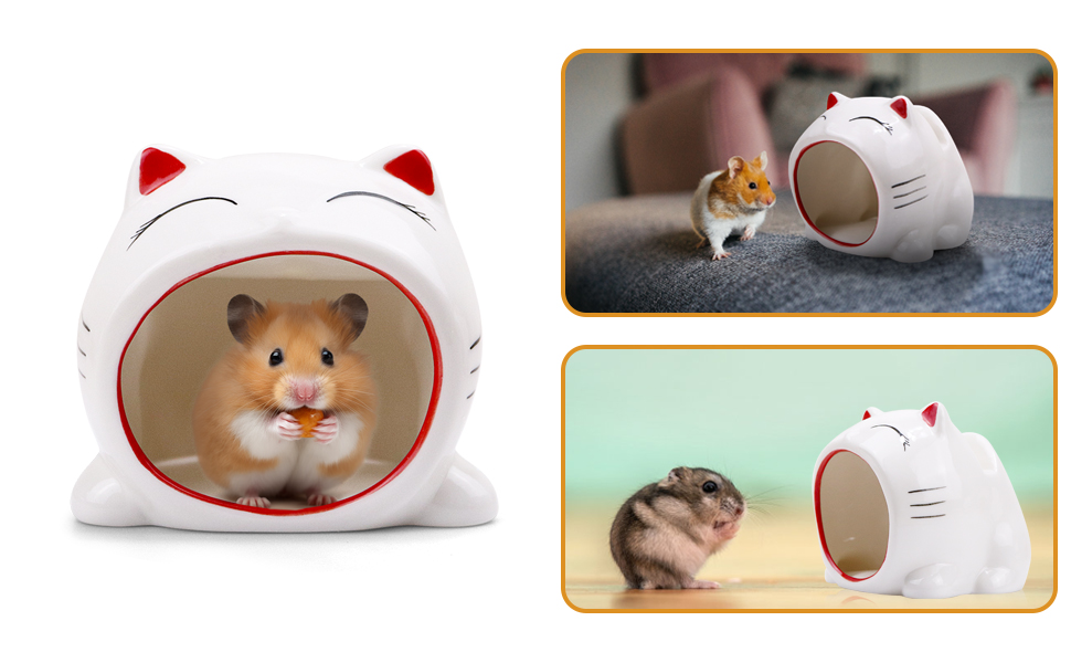 Red Hamster Sleeping Nest Ceramic