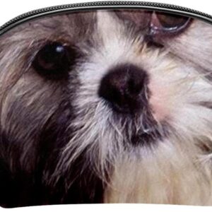 Travel Toiletry Bag wih Zippers Travel Accessories Toiletries Cosmetic Pouch Makeup Bags for Men and Women, Shih Tzu Animal Pet