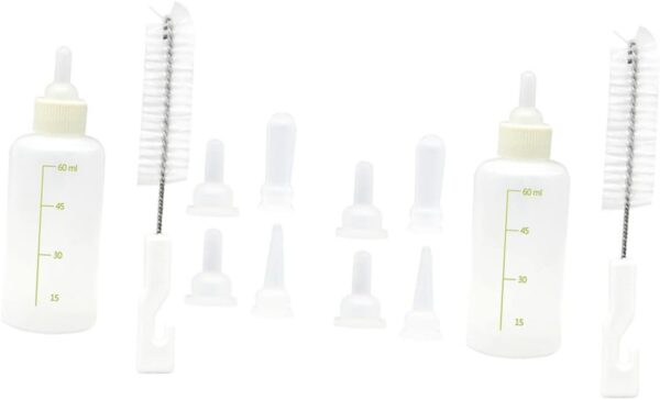Yardwe 6 Sets Nurser Bottle for Dog Kitten Milk Kitten Nursing Bottle Kitten Bottles for Puppies Supplies Puppy Supplies Milk Bottle for Pet Small Animals Nursing Bottle - Image 2