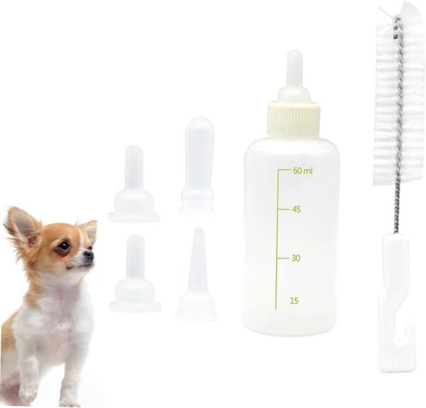 Yardwe 6 Sets Nurser Bottle for Dog Kitten Milk Kitten Nursing Bottle Kitten Bottles for Puppies Supplies Puppy Supplies Milk Bottle for Pet Small Animals Nursing Bottle - Image 7