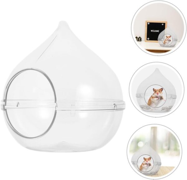 Happyyami trash can small bathtub gerbil bath sand hamster sand Hamster Supplies gerbil guinea pig sand basin sand basin Small animals hamster gerbil sand bath tub suite small pet - Image 9