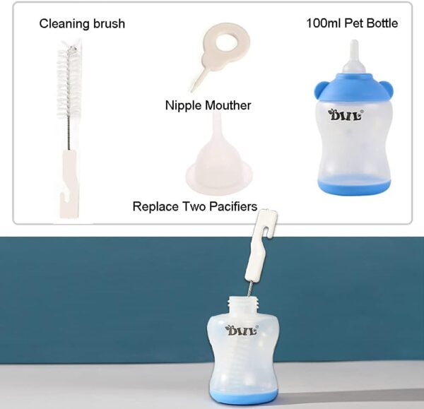 21Pack Newborn Animal Feeder, Puppy, Cat, Kitten,Wildlife Pet Syringe Feeding Kit, Original Nipple with Syringe-s, Feeding Nursing Bottle, Best Suited for Small Mammals Neonates Week Old - Image 8