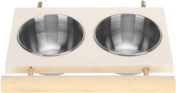 Stainless Steel Bird Feeding Bowl for Cage, Parrot Food Water Feeder Cage Accessory with Stand for Pet Birds Like Parakeet,Conure,Cockatiels,Finches - Image 9