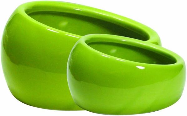 Living World Ergonomic Food Dish, for Small Animals, Green, Small, 4.22 oz, 61680A1 - Image 2