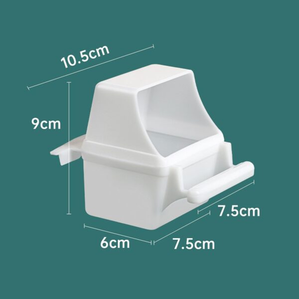 MEISH 2pcs Bird Cage Feeder Parrot Water Dispenser Cup Hanging Food Feeder Cage Accessories for Parrots Budgie Parakeet - Image 2