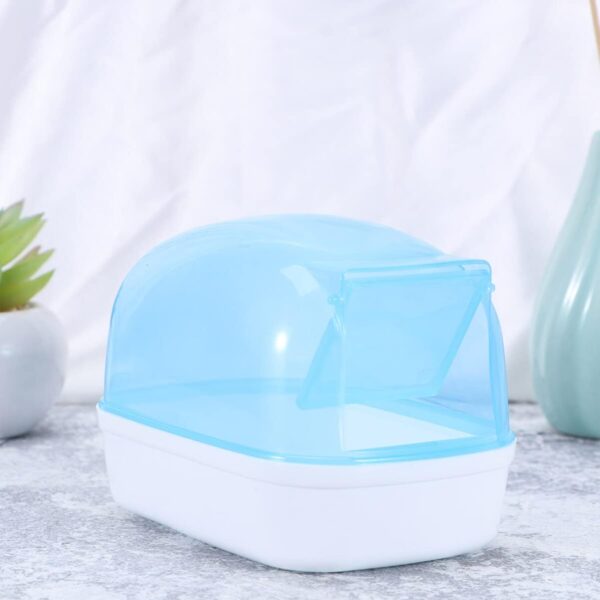 UKCOCO Bath Basin for Small Animals Hamster Bath Hamster Dust Bath Chinchilla Sand Bath Dust Bath Basin for Hamster Small Animal Bathtub Fully Transparent Hamster Supplies - Image 5