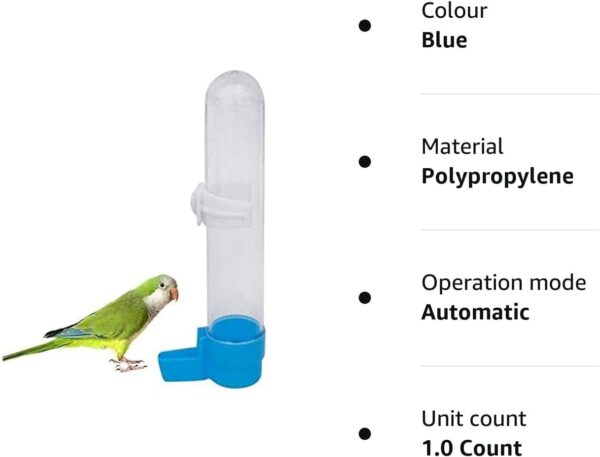 Bird Food Water Dispenser Bird Water Bottle Parrot Automatic Water Feeder Water Drinker Food Feeder Waterer Clip Feeder Cage Accessories for Parrot Budgie Lovebirds Cockatiel Parakeet Cockatoo - Image 8