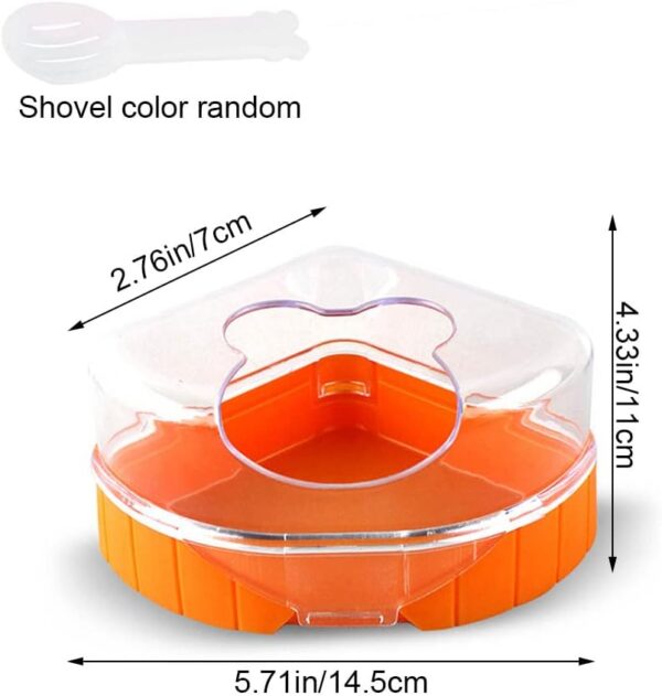 CHAOYUELYF Hamster Cage Pet Bathroom Plastic Hamster Bathtub Hamster Sand Bath Container for Small Animals Hamster Gerbil - Image 2