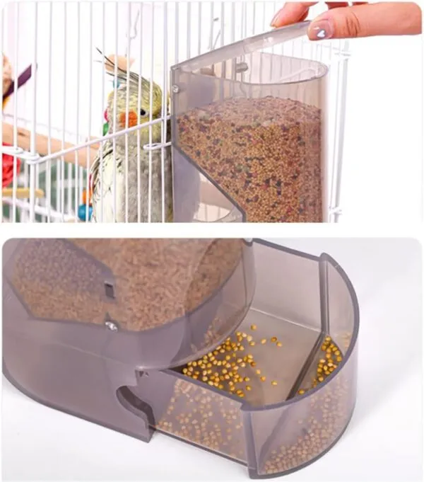 Automatic Bird Feeder No-Mess Bird Feeder Parrot Feeder Cage Accessories for Budgerigar Canary Lovebord Finch Parakeet - Image 4