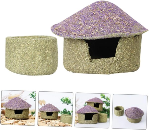 Yardwe 1 Set Edible Shelter Sleeping House Hedgehog Hideout Chinchilla House Hideout for Small Animal Pet Supplies Hamster Hides Rat Supplies Hamster Hide House Hedgehog Supplies - Image 6