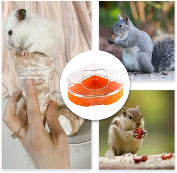 CHAOYUELYF Hamster Cage Pet Bathroom Plastic Hamster Bathtub Hamster Sand Bath Container for Small Animals Hamster Gerbil - Image 5