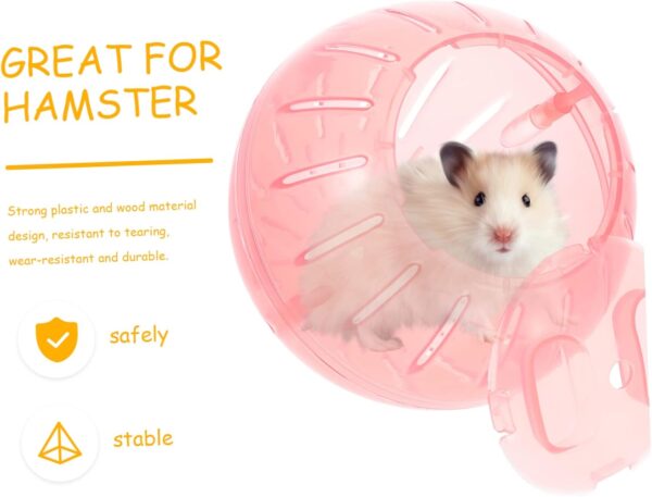 Yardwe Hamster Toy Running Ball Workout Balls Running Wheels Small Animals Exerciser Small Pet Running Balls Small Pet Supplies Hamster Exercising Wheel Hamster Sports Balls Hamster Toys - Image 7