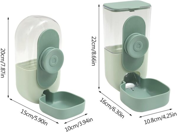 XEYYHAS Hanging Large Capacity Hanging Food Feeding Bowl Less Wasted Hanging Rabbit Food Feeder Small Animal Feeding Supplies Rabbit Food Feeders For Cages - Image 3