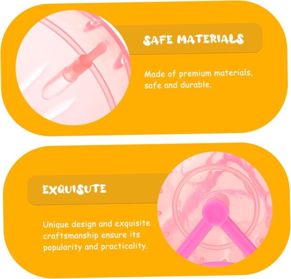 Yardwe Hamster Toy Running Ball Workout Balls Running Wheels Small Animals Exerciser Small Pet Running Balls Small Pet Supplies Hamster Exercising Wheel Hamster Sports Balls Hamster Toys - Image 4