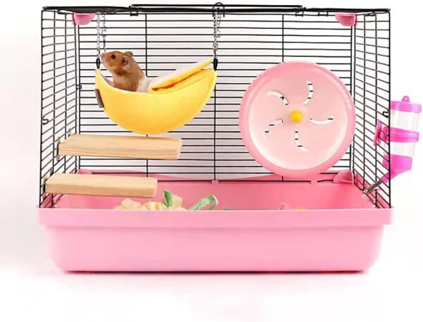 ANZONGYI Banana Hamster Bed House Hamster Hanging Swing Bed Warm House Cage Nests Small Animals Accessories for Sugar Glider Hamster Squirrel Chinchilla Hedgehog Rat Small Bird Pet - Image 6