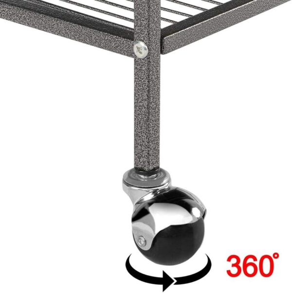 Yaheetech 132cm Large Parrot Bird Cage for Cockatiel Lovebird Durable Frame With Perch Stand and Wheels Black - Image 9