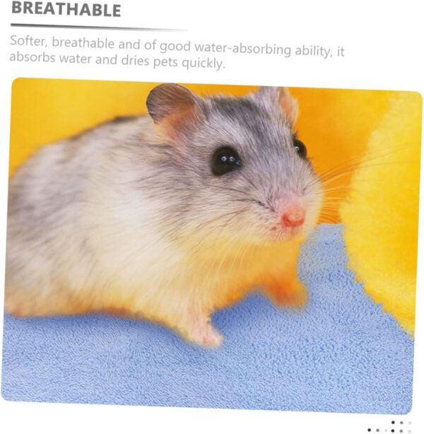 Yardwe 12pcs Hamster Blanket Bath Towel Guinea Pig Accessories Hamster Supplies Hamster Bedding Guinea Pig Bath Towels Hedgehog Supplies Small Animals Blankets Guinea Pig Bedding - Image 9