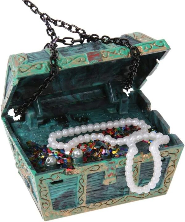 Mesee Aquarium Floating Diver Ornament, Micro Landscape Decor Undersea Treasure Chest Diver Aquarium Decoration for Home Fish Tank Arts Crafts Decorating - Image 8