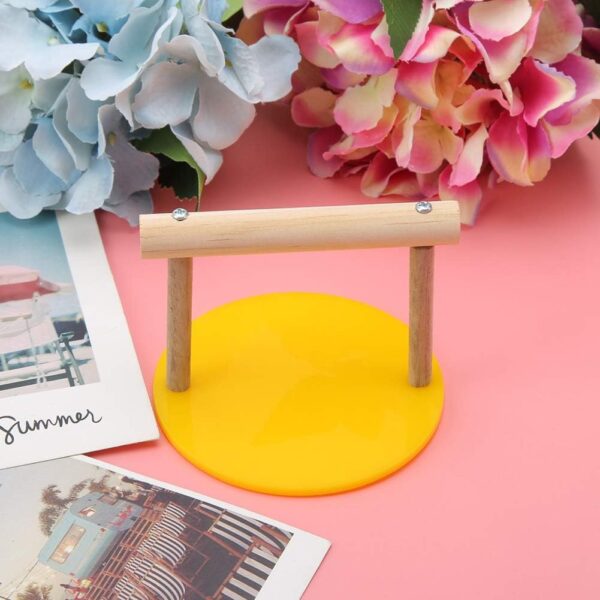 Bird Play Stands Wooden Tabletop Parrot Perch Shelf Portable Training Playground Parrot Chewing Biting Toy Bird Cage Accessories for Small Medium Birds - Image 6