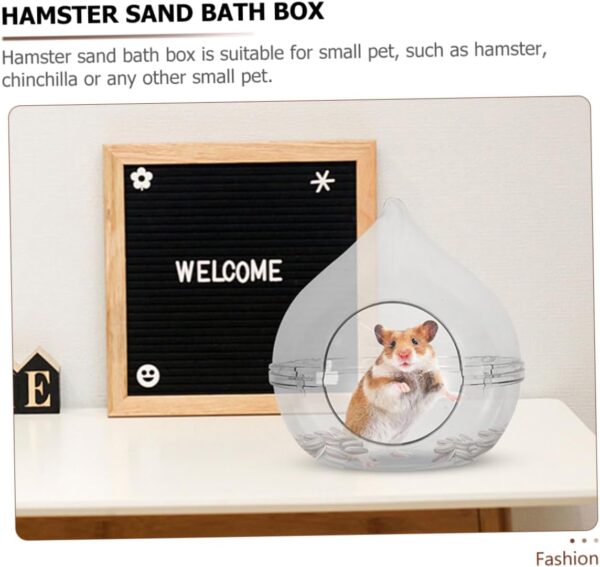 Happyyami trash can small bathtub gerbil bath sand hamster sand Hamster Supplies gerbil guinea pig sand basin sand basin Small animals hamster gerbil sand bath tub suite small pet - Image 8