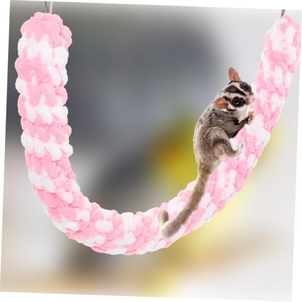 BESPORTBLE Sugar Glider Climbing Rope Swing Budgie Playground Small Rabbit Toys Parrot Chew Toys Ferret Accessories Ladder Bridge Animal Toys Climbing Guinea Toy Pig Supplies Bite Cotton Rope - Image 4