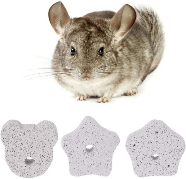 UNFAIRZQ Natural Bunny Grinding Claw Pad Rabbit Lava Grinding Teeth Stone Hamster Chew Toy for Gerbil Chinchilla Hedgehog rabbit toys pig guinea bunny chew ball pet supplies small animal bunnies cage - Image 4