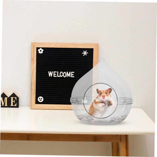 Happyyami trash can small bathtub gerbil bath sand hamster sand Hamster Supplies gerbil guinea pig sand basin sand basin Small animals hamster gerbil sand bath tub suite small pet - Image 6