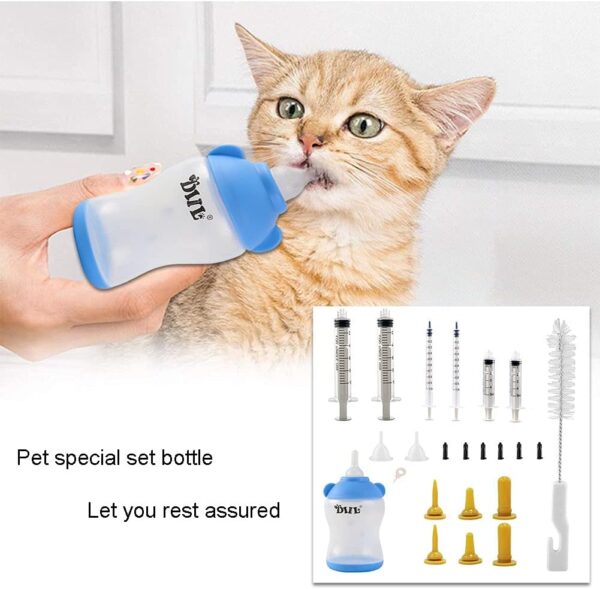 21Pack Newborn Animal Feeder, Puppy, Cat, Kitten,Wildlife Pet Syringe Feeding Kit, Original Nipple with Syringe-s, Feeding Nursing Bottle, Best Suited for Small Mammals Neonates Week Old - Image 9