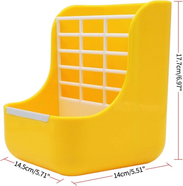 Rabbit Feeders and Waterers 180ml Bunny Water Bottles Dispenser for Small Animal Supplies Guinea Pig Hamsters (Yellow) - Image 4