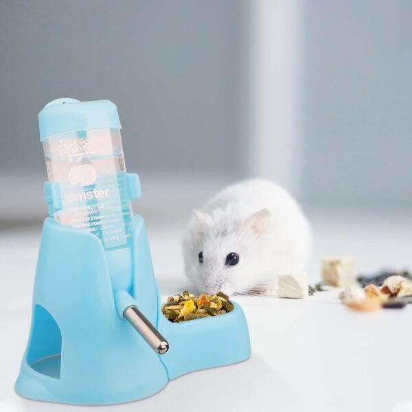 Hamster Water Bottle, [80ml] Diyife Guinea Pig Water Bottle Non Drip, Hamsters Automatic Water Dispenser, Free Standing Small Animal Water Bottle for Bunny Chinchilla Hedgehog Squirrel (Blue) - Image 7