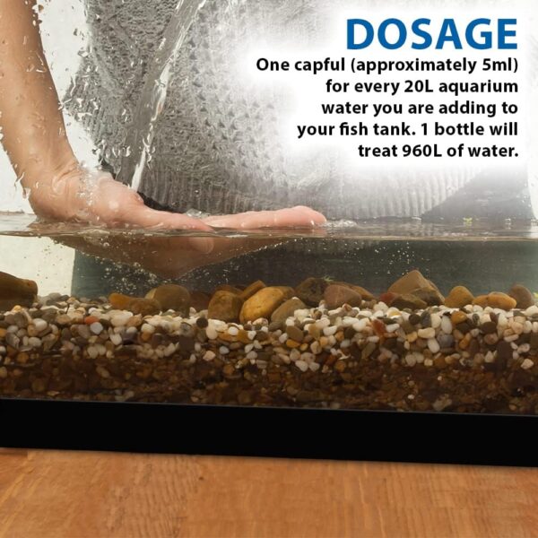AquaCare Tap Water Conditioner For Freshwater Aquariums (240 ml) Keep Your Fish Safe By Quickly Removing Harmful Toxins Before Adding Water To Your Fish Tank - Image 6