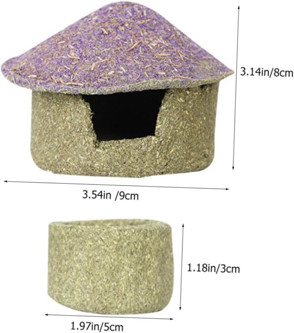 Yardwe 1 Set Edible Shelter Sleeping House Hedgehog Hideout Chinchilla House Hideout for Small Animal Pet Supplies Hamster Hides Rat Supplies Hamster Hide House Hedgehog Supplies - Image 7