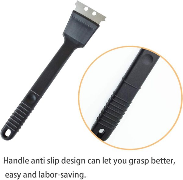 Stainless Steel Bird Droppings Cleaning Brush with Scraper Birdcage Accessory Parrot Pet Cage - Image 4
