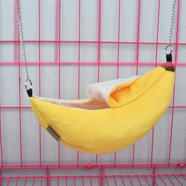 Banana Hamster Bed House Hammock Small Animal Warm Bed House Cage Nest Hamster Accessories for Sugar Glider Hamster Small Bird Pet - Image 4