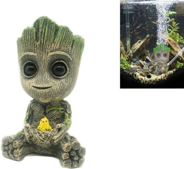 KAIAIWLUO Aquarium Air Bubbler Decorations,Fish Tank Decorations Oxygen Bubble Resin Crafts Groot Aquarium Ornaments for Aquarium Fish Tank Decor - Image 3