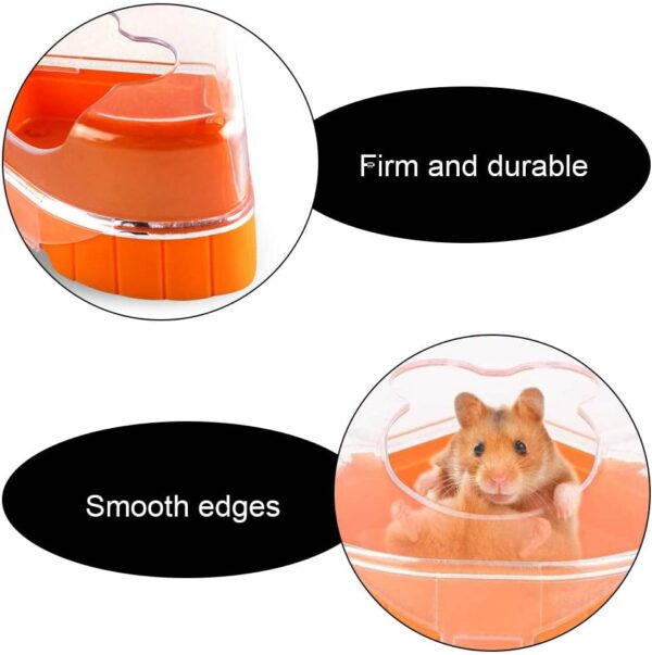 CHAOYUELYF Hamster Cage Pet Bathroom Plastic Hamster Bathtub Hamster Sand Bath Container for Small Animals Hamster Gerbil - Image 3