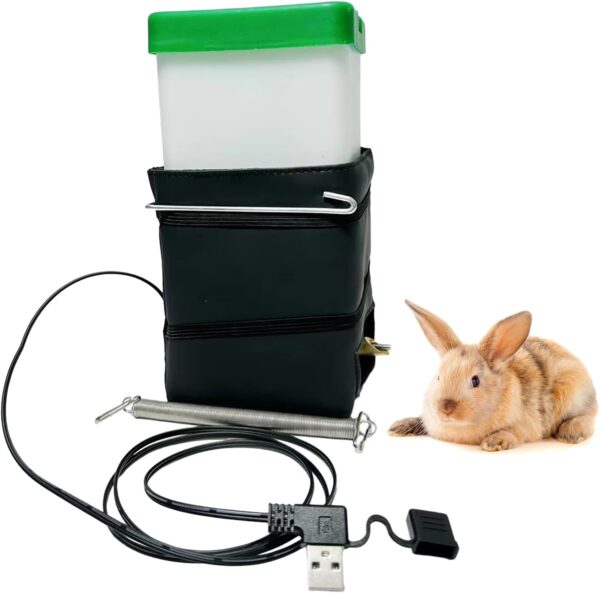 USB Automatic Water Feeder Mounted Firing Pin Head Water Dispenser Watering Drinking Bottle Rabbit Pet Watering Supplies USB Water Feeder For Small Animals - Image 4