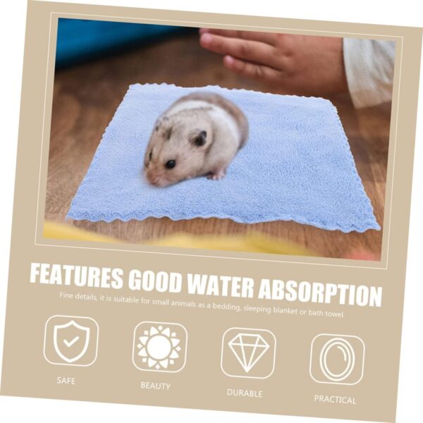 Yardwe 12pcs Hamster Blanket Bath Towel Guinea Pig Accessories Hamster Supplies Hamster Bedding Guinea Pig Bath Towels Hedgehog Supplies Small Animals Blankets Guinea Pig Bedding - Image 6