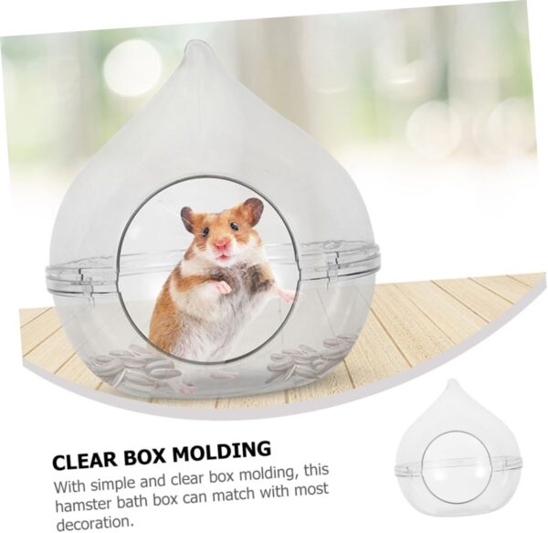 Happyyami trash can small bathtub gerbil bath sand hamster sand Hamster Supplies gerbil guinea pig sand basin sand basin Small animals hamster gerbil sand bath tub suite small pet - Image 2