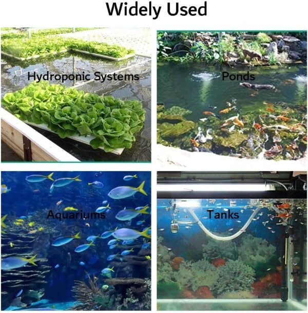 31 Pcs Air Pump Accessories for Fish Tank, 5M Airline Tubing, 3 Air Stone Cylinder, 3 Check Valves, 15 Airline Tube Holders/Clamps, 3 Aquarium Air Valve, 6 Connectors for Aquarium Pump and Hydroponics - Image 7