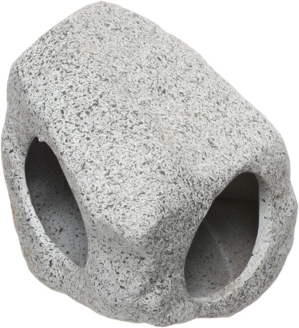 ANMOO Fish Tank Cave, Ceramic Hideaway Rock Natural Non-Toxic Aquarium Stones Decoration Accessories For Fish Shrimp to Breed/Hide/Play - Image 2