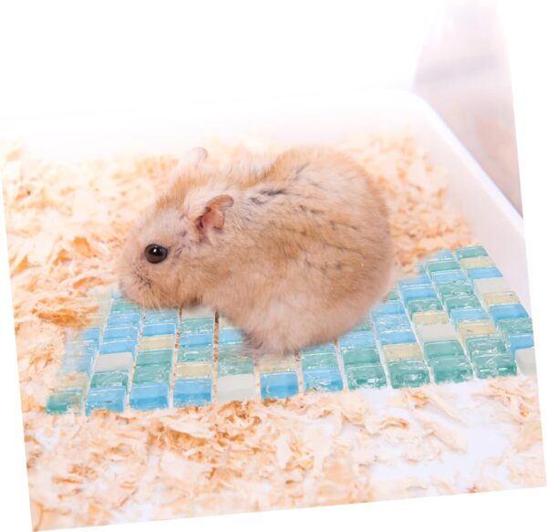 Ipetboom Hamster Heat Sink Mats Mats Mats Pet Cooling Blanket Hamster Ice Pad Pet Cooling Mat Cooling Pad Small Animal Cooling Mat Small Animal Sleep Mat Pet Supplies Summer Crystal Chip - Image 7