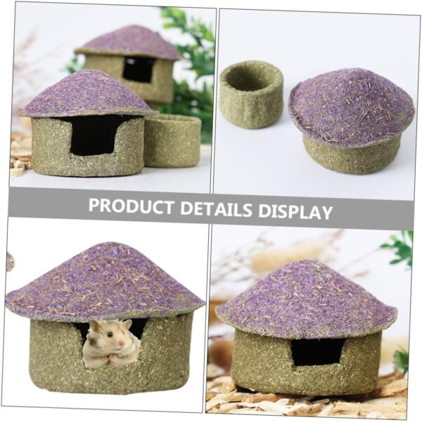 Yardwe 1 Set Edible Shelter Sleeping House Hedgehog Hideout Chinchilla House Hideout for Small Animal Pet Supplies Hamster Hides Rat Supplies Hamster Hide House Hedgehog Supplies - Image 5