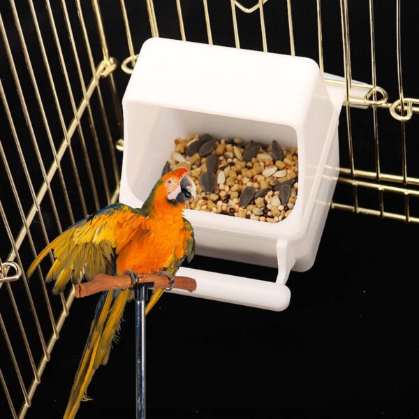 MEISH 2pcs Bird Cage Feeder Parrot Water Dispenser Cup Hanging Food Feeder Cage Accessories for Parrots Budgie Parakeet - Image 5