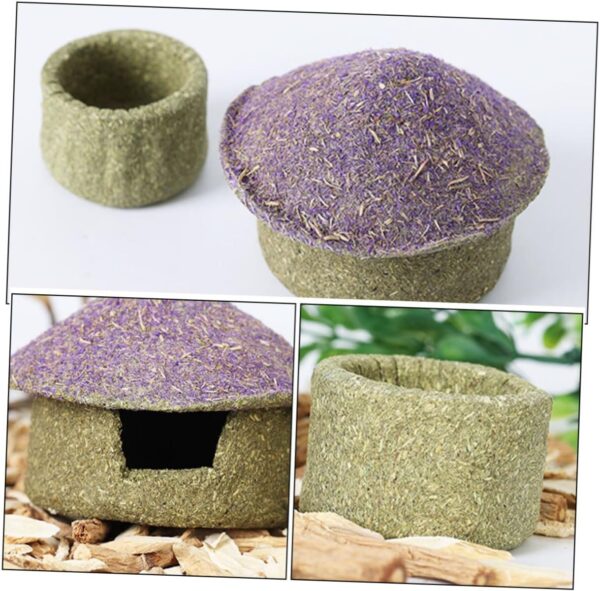 Yardwe 1 Set Edible Shelter Sleeping House Hedgehog Hideout Chinchilla House Hideout for Small Animal Pet Supplies Hamster Hides Rat Supplies Hamster Hide House Hedgehog Supplies - Image 3