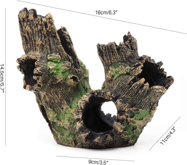 Svauoumu Aquarium Driftwood Fish Tank Wood Tree Trunk Cave Ornament Tortoise Hidden Vivarium Decoration Betta Fish Accessories - Image 3