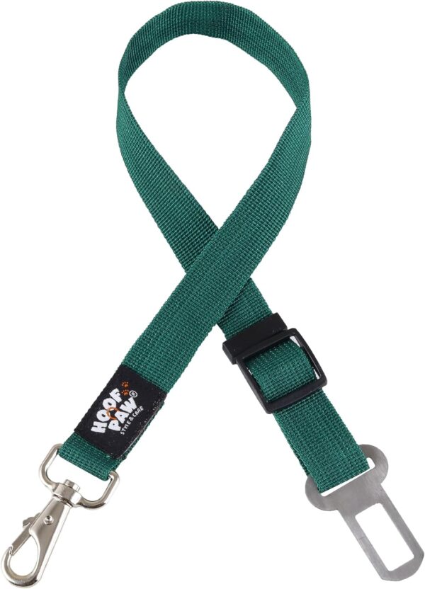 Pack of 2 | Adjustable Dog Safety Belt for Car-Dog Seat Belt for Car -Dog Car Harness | Pet Travel Accessories (Green) - Image 2