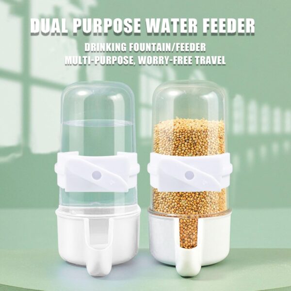 Bird Feeder Bird Water Feeder,2PCS Automatic Bird Water Dispenser for Cage,Bird Water Bottle Drinker Food Seed Dispenser Cage Accessories for Parrots Budgie Lovebirds Parakeet Cockatiel,90ML - Image 3