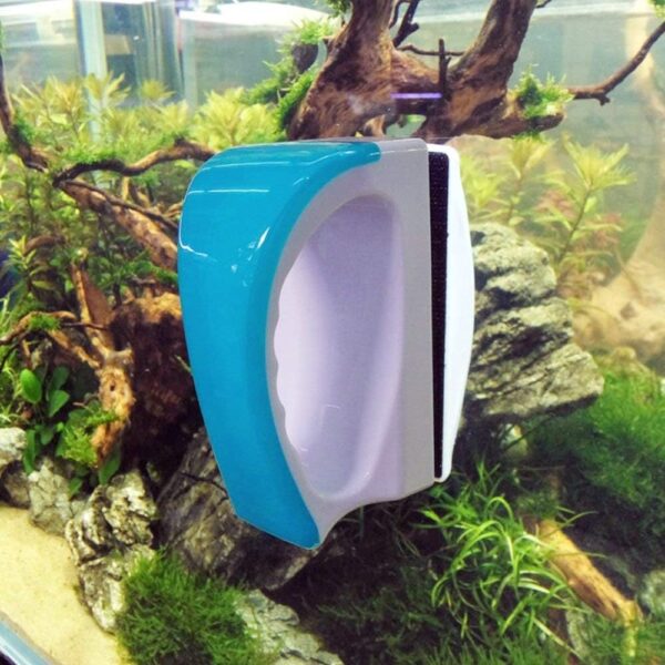 wecan Fish Tank Cleaner Magnet, Magnetic Aquarium Glass Cleaner, Magnetic Sponge for Fish Tank Accessories Magnetic Floating, Magnetic Glass Cleaner Brush Fish Tank Glass Algae Scraper Mag Float - Image 3
